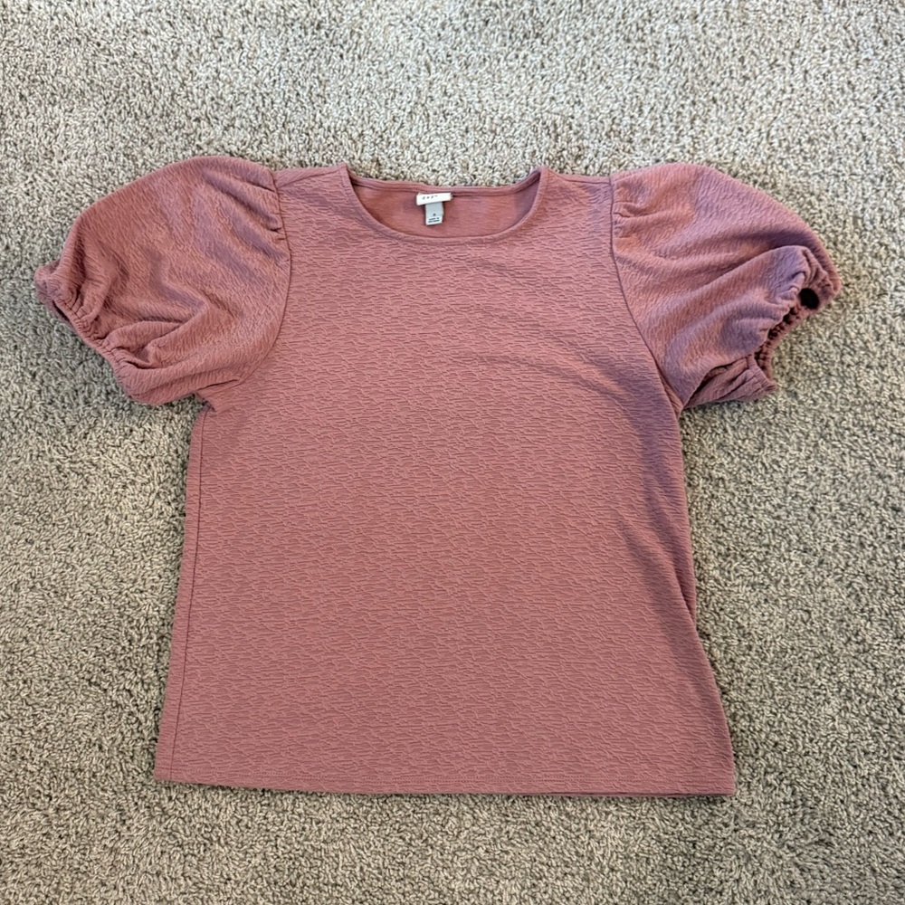 A New Day Women's Puff Sleeve Top - Pink